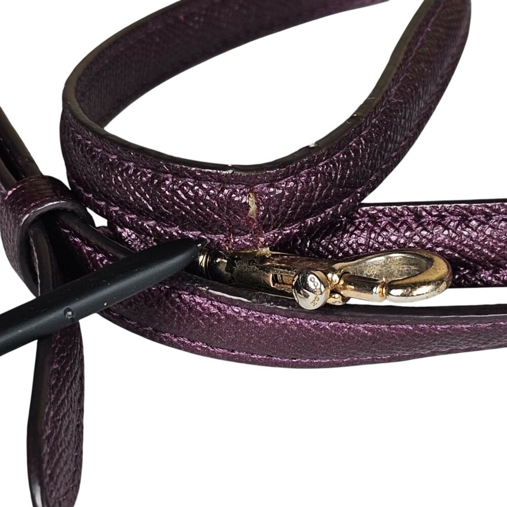 Coach F29170 Mini Sierra Satchel Metallic Purple Leather - Picture 9 of 11